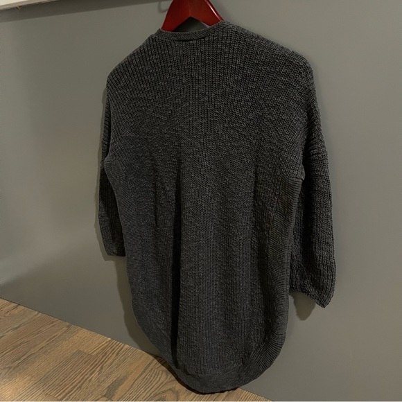 Express Women’s Sweater with Zipper Gray Extra Small - Picture 3 of 10